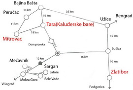 Tara - travel map