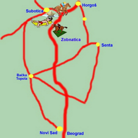 Subotica - travel map