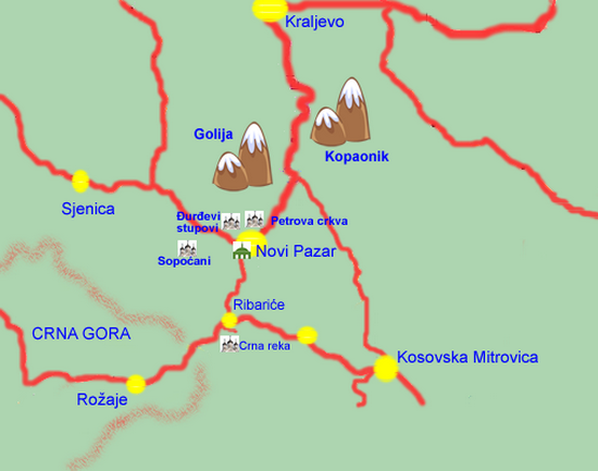 Novi Pazar - travel map