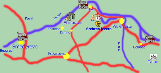 Smederevo- travel map